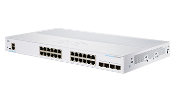 Cisco CBS350-24T-4G-NA dispositivo de redes Gestionado L2/L3 Gigabit Ethernet (10/100/1000) Plata