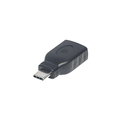 Manhattan 354646 cambiador de género para cable USB C USB A Negro
