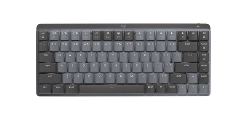 Logitech MX Mini Mechanical teclado RF inalámbrico + bluetooth Grafito, Gris