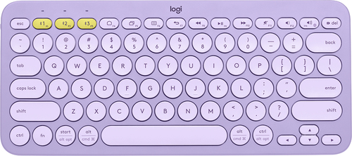 Logitech K380 teclado Bluetooth QWERTY Inglés Lavanda