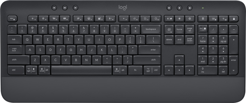 Logitech Signature K650 teclado RF inalámbrico + bluetooth QWERTY Inglés Grafito
