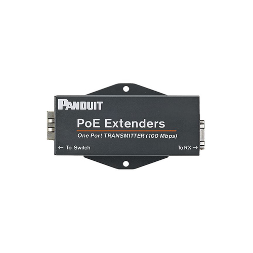 PANDUIT  Transmisor PoE/PoE+ Para Uso con Receptor POEXRX1, Hasta 610 Metros (2000 ft) con Cable Cat5e o Cat6, 10/100Mbps