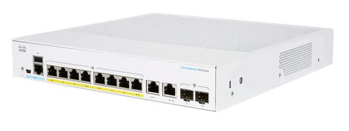 Cisco CBS250-8FP-E-2G-EU dispositivo de redes Gestionado L2/L3 Gigabit Ethernet (10/100/1000) Plata