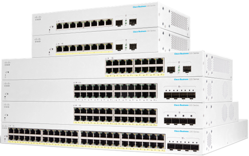 Cisco CBS220-8FP-E-2G-EU dispositivo de redes Gestionado L2 Gigabit Ethernet (10/100/1000) Energía sobre Ethernet (PoE) Blanco