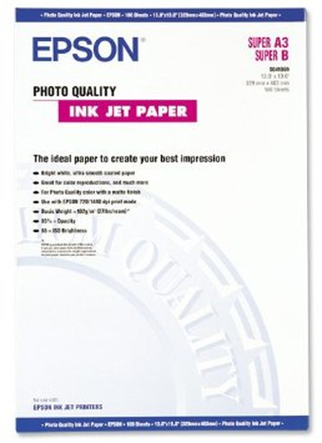 Epson Photo Quality, DIN A3+, 102g/m² papel fotográfico A3+ Blanco Opaco