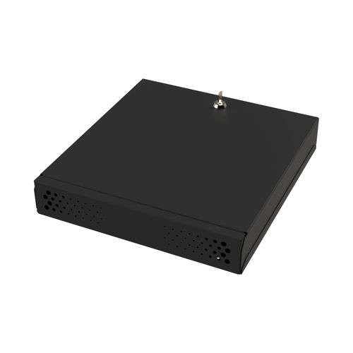 Epcom  Gabinete Metálico para DVR/NVR. Tamaño Max. de DVR/NVR: 445 x 88 x 400mm (An.xAl.xProf.). Compatible con Fuente SLIM.
