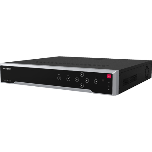 Hikvision  [Doble Poder de Decodificación] NVR 32 Megapixel (8K) / 16 Canales IP / 16 Puertos PoE+ / AcuSense / ANPR / Conteo de Personas / Heat Map / 4 Bahías de Disco Duro  / HDMI en 8K / Soporta POS / Alarmas I/O