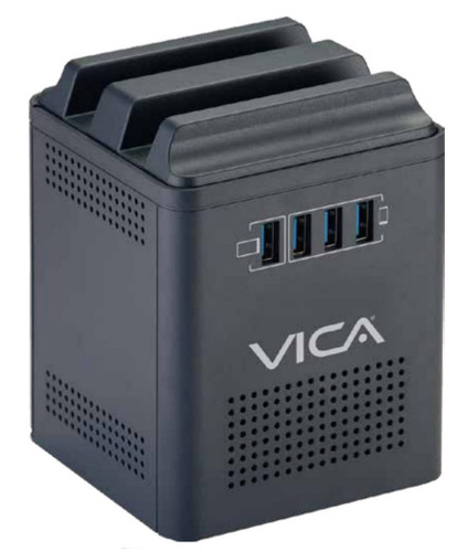 Vica CONNECT 800 regulador de voltaje 4 salidas AC 94 - 150 V Negro