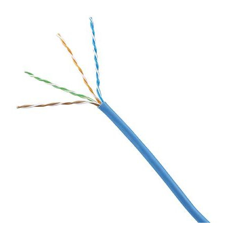 PANDUIT  Bobina de Cable UTP, Categoría 6 de Alto Rendimiento (+350 MHz),  23 AWG, PVC (CMR, Riser), Bobina de 305 m, Color Azul