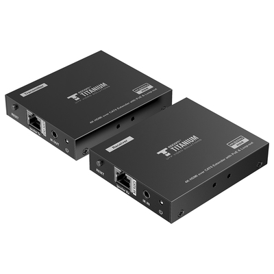 Epcom  Kit Extensor HDMI para distancias de 70 metros / Resolución 4K x 2K@ 60 Hz/ Cat 6, 6a y 7 / IPCOLOR / CERO LATENCIA / SIN COMPRIMIR / Salida Loop / Control IR  / Salida de audio de 3.5mm / PoC