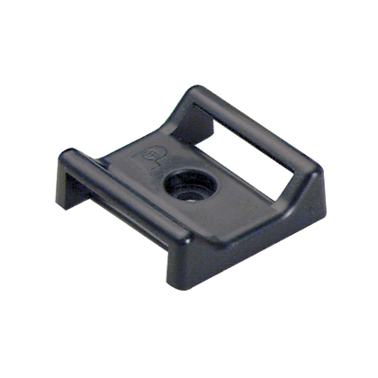 PANDUIT  Sujetador Para Cable, con Adhesivo, 28.5 x 28.5 mm (1.12 in x 1.12 in), Color Negro, Paquete de 100pz