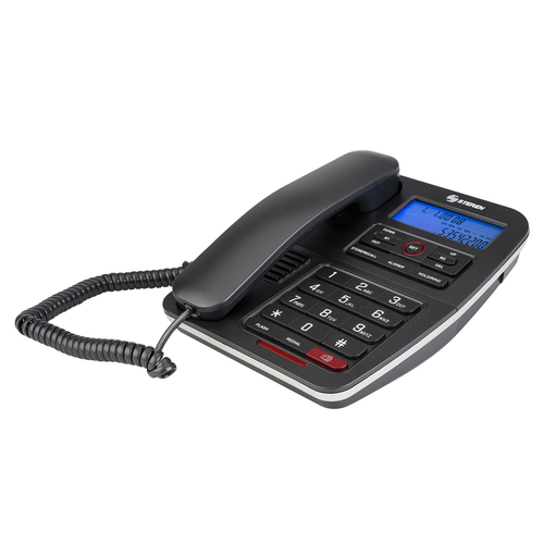 Steren TEL-225 teléfono Teléfono analógico Identificador de llamadas Negro