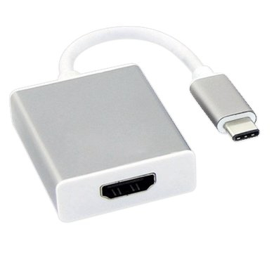 BRobotix 569441 adaptador de cable de vídeo 0.13 m HDMI Tipo A (Estándar) USB Tipo C Blanco