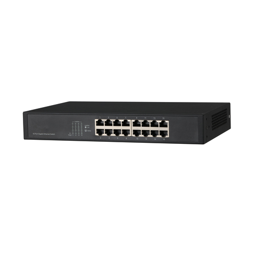 Dahua Technology Access DH-PFS3016-16GT dispositivo de redes No administrado L2 Gigabit Ethernet (10/100/1000) Negro