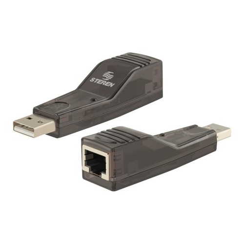 Steren 506-430 cambiadores de género de cables USB RJ-45 Negro