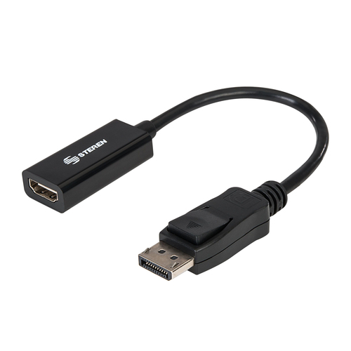 Steren 506-450 adaptador de cable de vídeo DisplayPort HDMI Tipo A (Estándar) Negro