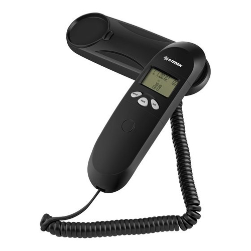 Steren TEL-008N teléfono Teléfono analógico / DECT Identificador de llamadas Negro