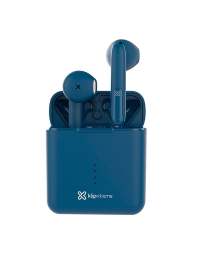 Klip Xtreme TwinTouch Auriculares True Wireless Stereo (TWS) Intra auditivo Llamadas/Música Bluetooth Azul