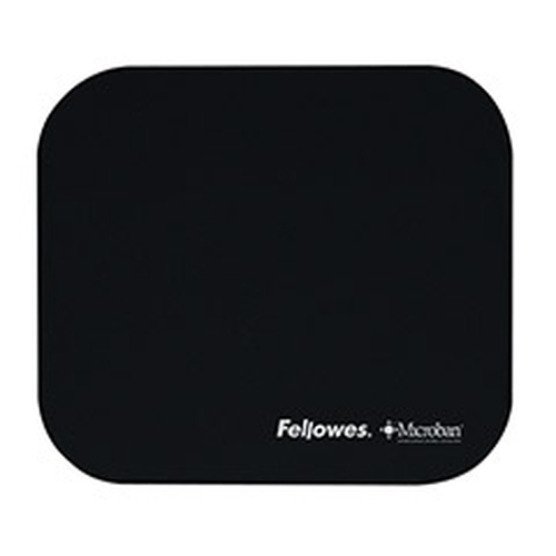 Fellowes Microban Mouse Pad Black Negro
