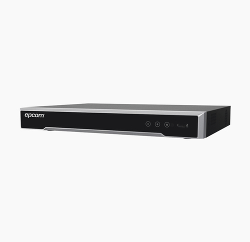 EPCOM  DVR 8 Canales TurboHD + 8 Canales IP / 8 Megapixel (4K) / Acusense (Evita Falsas Alarmas) / Audio por Coaxitron / 8 Entradas de Alarma / 4 Salida de Alarma / H.265+