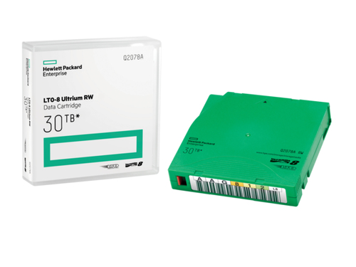 Hewlett Packard Enterprise LTO-8 Ultrium 30TB RW Data Cartridge Cinta de datos en blanco 12000 GB 1.27 cm
