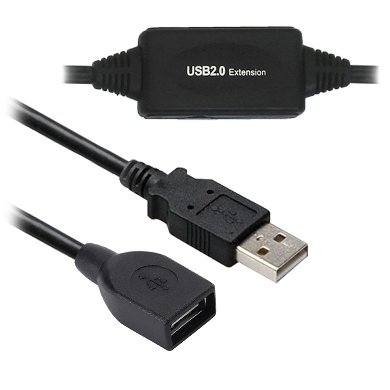 BRobotix 150156 cable USB 20 m USB 2.0 USB A Negro