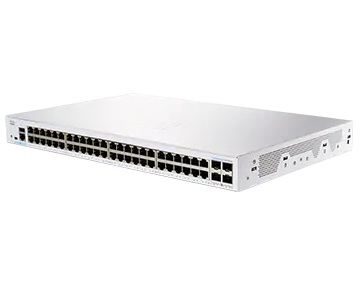 Cisco CBS250-48T-4X-EU dispositivo de redes Gestionado L2/L3 Gigabit Ethernet (10/100/1000) Plata