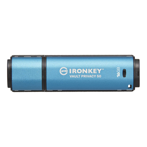Kingston Technology IronKey Vault Privacy 50 unidad flash USB 16 GB USB tipo A 3.2 Gen 1 (3.1 Gen 1) Azul