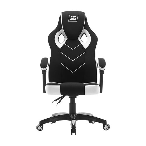 Vorago CGC301 Silla universal para juegos asiento acolchado Negro, Blanco