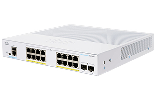 Cisco CBS350-16P-E-2G-EU dispositivo de redes Gestionado L2/L3 Gigabit Ethernet (10/100/1000) Plata