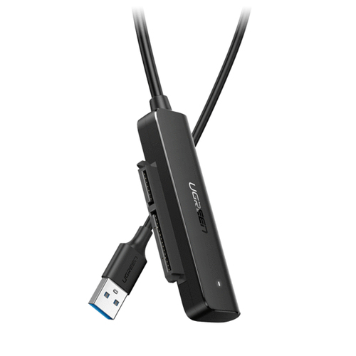 UGREEN  Cable Adaptador SATA a USB 3.0 / SATA 3.0/2.0 / Soporta HDD y SSD de 2.5" / Soporta S.M.A.R.T, TRIM, UASP / No Requiere Adaptador de Corriente / Cable 50 cm
