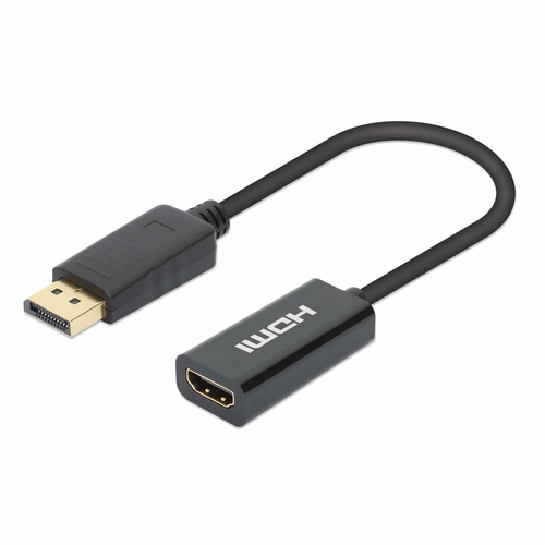 Manhattan 153713 cambiadores de género de cables DisplayPort HDMI Negro