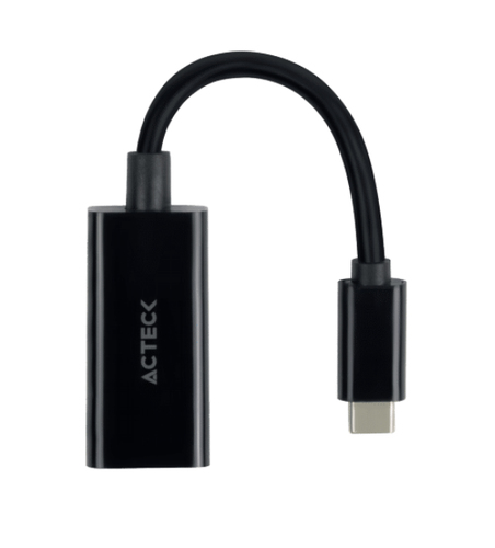 Acteck Shift Plus AD420 0.1 m USB Tipo C DisplayPort Negro