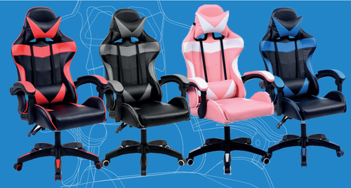 XZEAL SGSI02P silla para videojuegos Silla universal para juegos asiento acolchado Rosa, Blanco