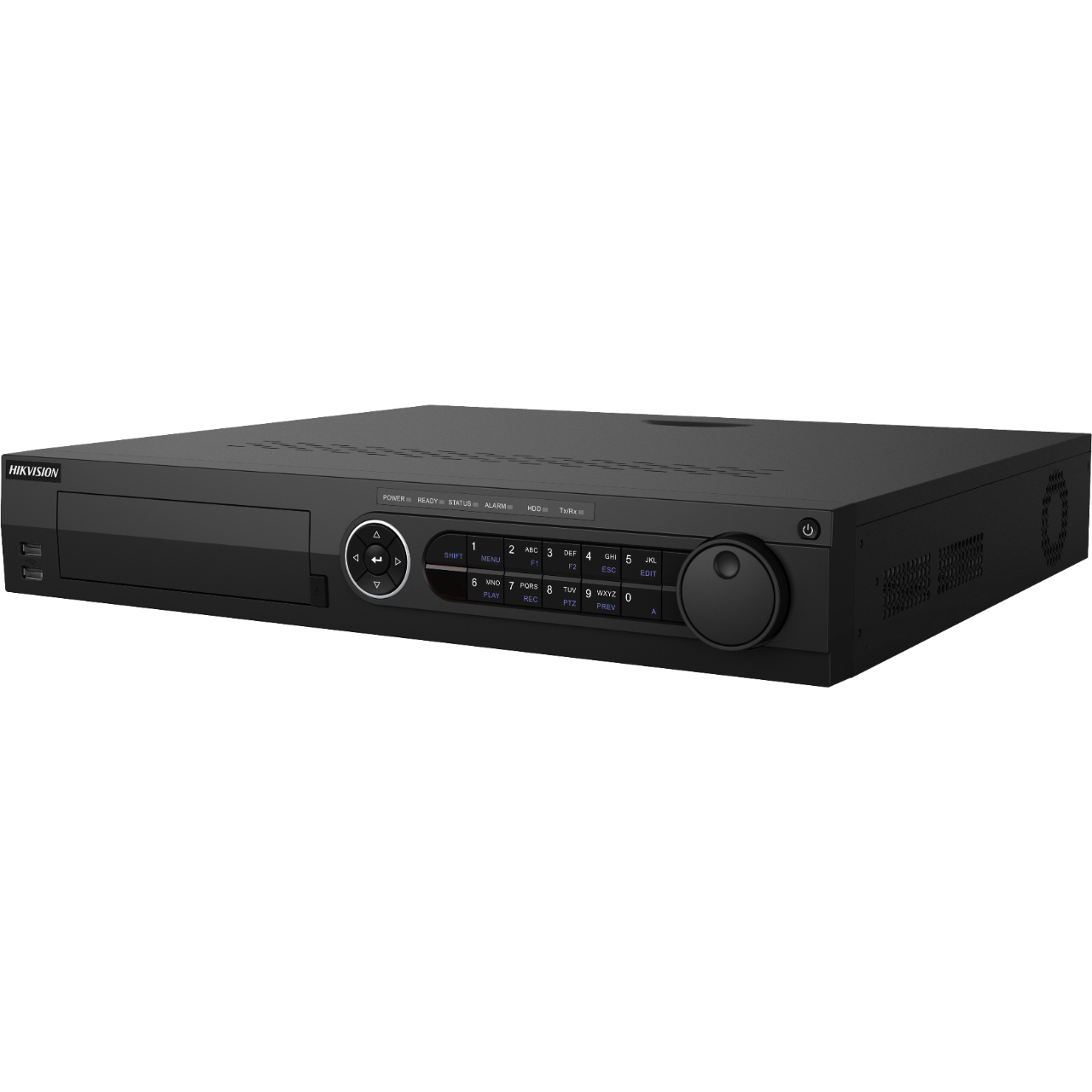 Hikvision  DVR 32 Canales TurboHD + 32 Canales IP / 8 Megapixel (4K) / 4 Bahías de Disco Duro / RAID 0,1,5,6,10 / POS / Videoanalisis / 16 Entradas de Alarma / 2 Salidas HDMI