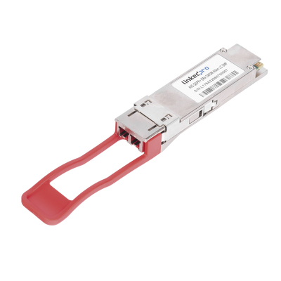 LinkedPRO  Transceptor QSFP+ (Mini-Gbic) / Monomodo / 40 Gbps de velocidad / Conectores LC Dúplex / Hasta 40 km de Distancia