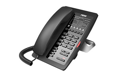 Fanvil  Teléfono IP para Hotelería, profesional con 6 teclas programables para servicio rápido (Hotline), plantilla personalizable con PoE