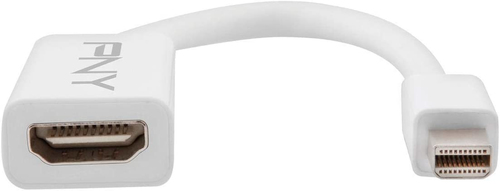 PNY MDP-HDMI-SINGLE-PCK adaptador de cable de vídeo Mini DisplayPort Blanco