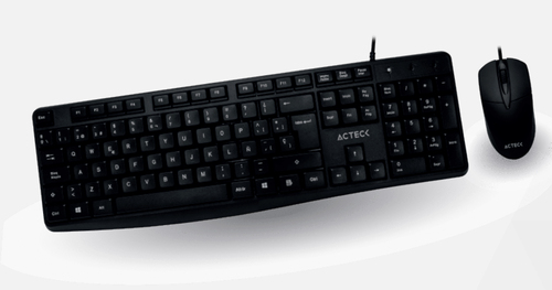 Acteck AC-928984 teclado Ratón incluido USB Negro
