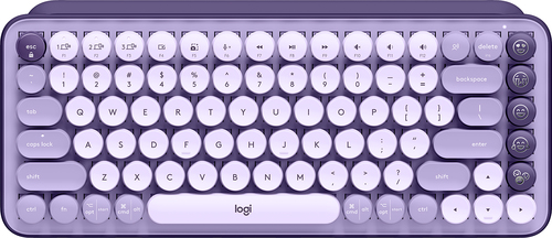 Logitech POP Keys teclado USB + Bluetooth QWERTY Inglés Lavanda, Violeta