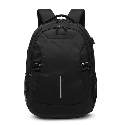 Vorago . BP-402 Negra. Expandible para Laptop de 15.6 pulgadas color negra USB - mochila Mochila casual Negro