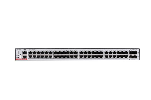 RUIJIE  Switch Administrable Capa 3 PoE con 48 puertos Gigabit 802.3af/at + 4 SFP+ para fibra 10Gb, hasta 1,480 watts, gestión gratuita desde la nube.