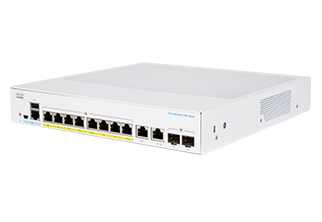 Cisco CBS350-8FP-2G-EU dispositivo de redes Gestionado L2/L3 Gigabit Ethernet (10/100/1000) Plata