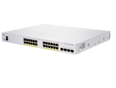 Cisco CBS350-24FP-4X-EU dispositivo de redes Gestionado L2/L3 Gigabit Ethernet (10/100/1000) Plata