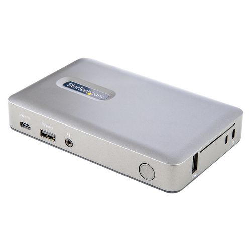StarTech.com Docking Station USB C - USB-C a DisplayPort 4K 30Hz o VGA - Carga con Entrega de Alimentación PD de 65W - Hub USB 3.1 Gen 1 de 4 puertos - Replicador de Puertos USB Tipo C