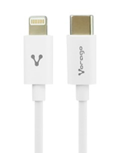Vorago CAB-125 cable USB 1 m USB C Blanco