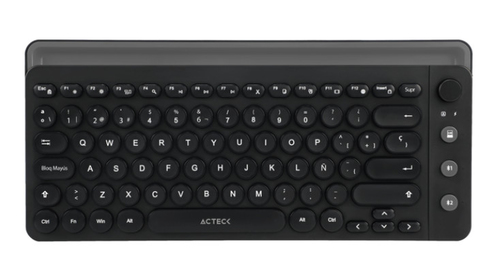 Acteck AC-934183 teclado Bluetooth QWERTY Español Negro, Gris