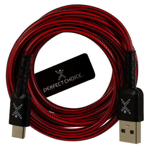 Perfect Choice PC-101727 cable USB 1.8 m USB A USB C Negro, Rojo