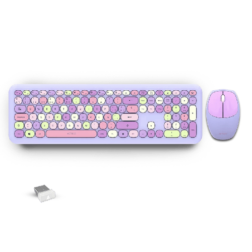 Acteck Chic Colors MK475 teclado Ratón incluido USB Multicolor