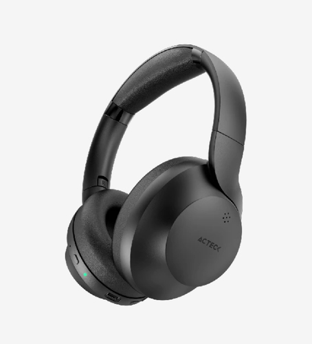 Acteck Audífonos Inalámbricos Bluetooth Over Ear Zyon Pro HP665 Elite Series - Auriculares Inalámbrico Diadema Llamadas/Música USB Tipo C Negro